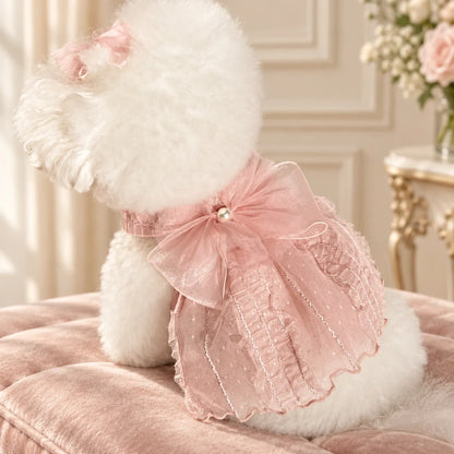 Pawlorette Princess Tulle Pet Wedding Dress