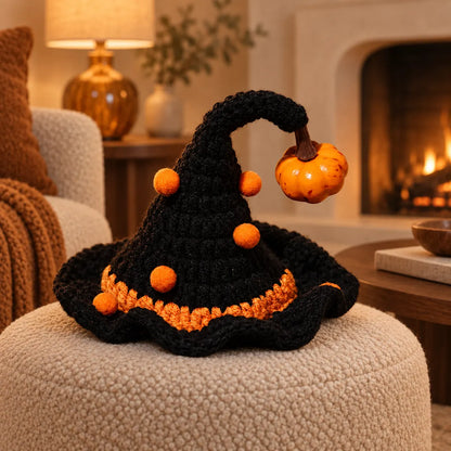 Pawlorette Halloween Crochet Pet Collar Bib