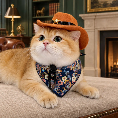Pawlorette Western Cowboy Pet Cosplay Hat