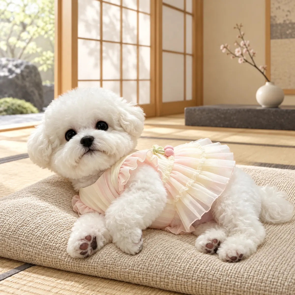 Pawlorette Gradient Ruffle Dog Princess Dress