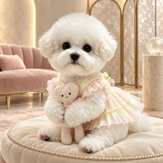Pawlorette Gradient Ruffle Dog Princess Dress