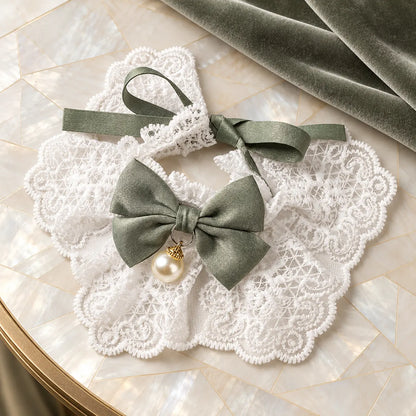 Pawlorette Cute Lace Bowknot Pet Collar